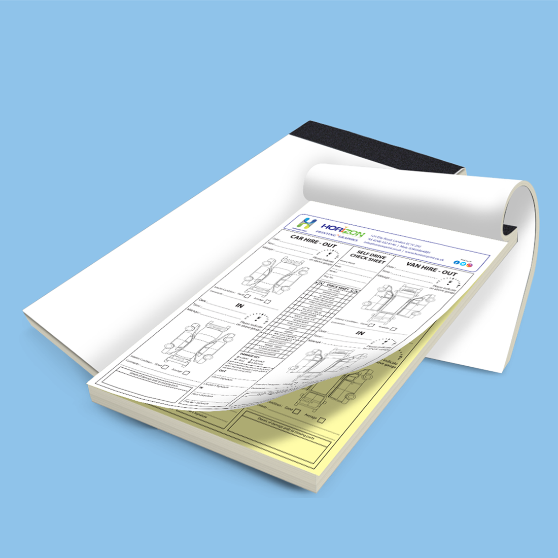 A4 Car Hire Self Drive Check Sheet - Image 2