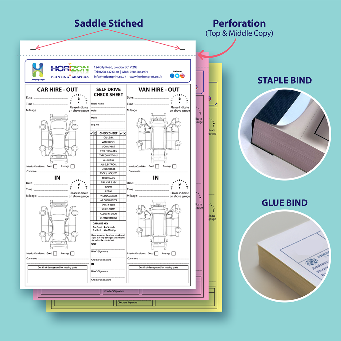 A4 Car Hire Self Drive Check Sheet - Image 5
