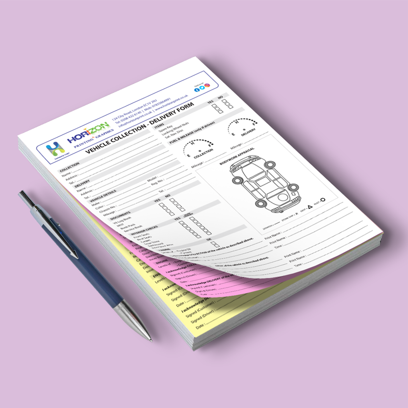 A4 Vehicle Collection Delivery Form - Image 3